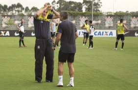 Durante o treino desta tarde no CT Joaquim Grava, no Parque Ecolgico do Tiete. O prximo jogo da equipe ser sbado, dia 07/12, contra o Nautico/PE, na Arena Pernambuco, vlido pela 38 rodada do Campeonato Brasileiro de 2013