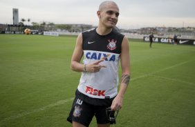 Durante o treino desta tarde no CT Joaquim Grava, no Parque Ecolgico do Tiete. O prximo jogo da equipe ser sbado, dia 07/12, contra o Nautico/PE, na Arena Pernambuco, vlido pela 38 rodada do Campeonato Brasileiro de 2013