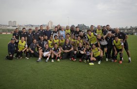 Durante o treino desta tarde no CT Joaquim Grava, no Parque Ecológico do Tiete. O próximo jogo da equipe será sábado, dia 07/12, contra o Nautico/PE, na Arena Pernambuco, válido pela 38ª rodada do Campeonato Brasileiro de 2013