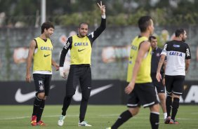 Durante o treino desta tarde no CT Joaquim Grava, no Parque Ecológico do Tiete. O próximo jogo da equipe será sábado, dia 07/12, contra o Nautico/PE, na Arena Pernambuco, válido pela 38ª rodada do Campeonato Brasileiro de 2013