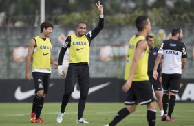 Durante o treino desta tarde no CT Joaquim Grava, no Parque Ecolgico do Tiete. O prximo jogo da equipe ser sbado, dia 07/12, contra o Nautico/PE, na Arena Pernambuco, vlido pela 38 rodada do Campeonato Brasileiro de 2013