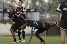 Durante o treino desta manh no CT Joaquim Grava, no Parque Ecolgico do Tiete. O prximo jogo da equipe ser amanh, sbado, dia 07/12, contra o Nautico/PE, na Arena Pernambuco, vlido pela 38 rodada do Campeonato Brasileiro de 2013