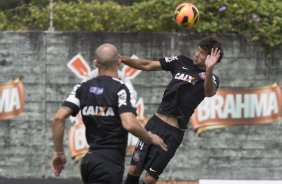 Durante o treino desta manh no CT Joaquim Grava, no Parque Ecolgico do Tiete. O prximo jogo da equipe ser amanh, sbado, dia 07/12, contra o Nautico/PE, na Arena Pernambuco, vlido pela 38 rodada do Campeonato Brasileiro de 2013