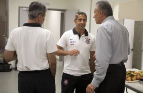 Nos vestiários antes da partida entre Nautico/PE x Corinthians, realizada esta noite na Arena Pernambuco, válida pela 38ª rodada do Campeonato Brasileiro de 2013