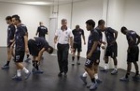 Nos vestiários antes da partida entre Nautico/PE x Corinthians, realizada esta noite na Arena Pernambuco, válida pela 38ª rodada do Campeonato Brasileiro de 2013