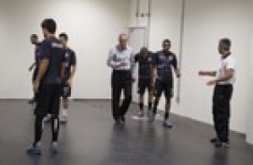 Nos vestiários antes da partida entre Nautico/PE x Corinthians, realizada esta noite na Arena Pernambuco, válida pela 38ª rodada do Campeonato Brasileiro de 2013