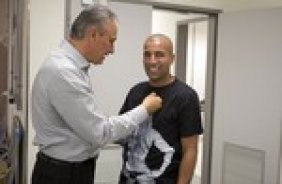 Nos vestiários antes da partida entre Nautico/PE x Corinthians, realizada esta noite na Arena Pernambuco, válida pela 38ª rodada do Campeonato Brasileiro de 2013