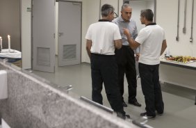 Nos vestiários antes da partida entre Nautico/PE x Corinthians, realizada esta noite na Arena Pernambuco, válida pela 38ª rodada do Campeonato Brasileiro de 2013