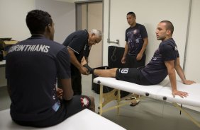 Nos vestiários antes da partida entre Nautico/PE x Corinthians, realizada esta noite na Arena Pernambuco, válida pela 38ª rodada do Campeonato Brasileiro de 2013