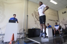 Na reapresentacao do time do Corinthians para o ano de 2014