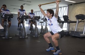 Na reapresentacao do time do Corinthians para o ano de 2014