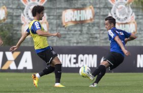 Durante o treino desta manh no CT Joaquim Grava, zona leste de So Paulo. O prximo jogo da equipe ser dia 19/01, contra a Portuguesa, no estdio do Caninde, jogo vlido pela primeira rodada do Campeonato Paulista 2014