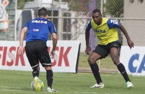 Durante o treino desta manh no CT Joaquim Grava, zona leste de So Paulo. O prximo jogo da equipe ser dia 19/01, contra a Portuguesa, no estdio do Caninde, jogo vlido pela primeira rodada do Campeonato Paulista 2014