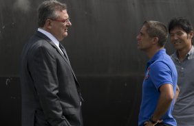 Durante o treino desta manh no CT Joaquim Grava, zona leste de So Paulo. O prximo jogo da equipe ser dia 19/01, contra a Portuguesa, no estdio do Caninde, jogo vlido pela primeira rodada do Campeonato Paulista 2014