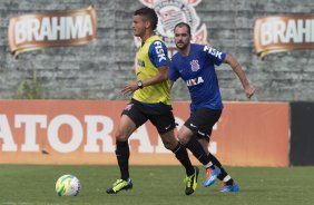 Durante o treino desta manh no CT Joaquim Grava, zona leste de So Paulo. O prximo jogo da equipe ser dia 19/01, contra a Portuguesa, no estdio do Caninde, jogo vlido pela primeira rodada do Campeonato Paulista 2014