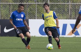 Durante o treino desta manh no CT Joaquim Grava, zona leste de So Paulo. O prximo jogo da equipe ser dia 19/01, contra a Portuguesa, no estdio do Caninde, jogo vlido pela primeira rodada do Campeonato Paulista 2014