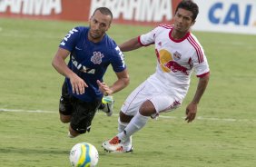 Durante o jogo treino contra o Red Bull esta tarde no CT Joaquim Grava, zona leste de So Paulo. O prximo jogo da equipe ser dia 19/01, contra a Portuguesa, no estdio do Caninde, jogo vlido pela primeira rodada do Campeonato Paulista 2014