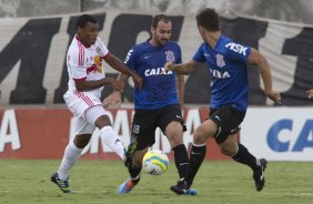 Durante o jogo treino contra o Red Bull esta tarde no CT Joaquim Grava, zona leste de São Paulo. O próximo jogo da equipe será dia 19/01, contra a Portuguesa, no estádio do Caninde, jogo válido pela primeira rodada do Campeonato Paulista 2014