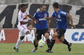 Durante o jogo treino contra o Red Bull esta tarde no CT Joaquim Grava, zona leste de So Paulo. O prximo jogo da equipe ser dia 19/01, contra a Portuguesa, no estdio do Caninde, jogo vlido pela primeira rodada do Campeonato Paulista 2014