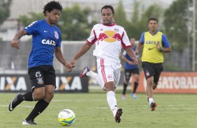 Durante o jogo treino contra o Red Bull esta tarde no CT Joaquim Grava, zona leste de So Paulo. O prximo jogo da equipe ser dia 19/01, contra a Portuguesa, no estdio do Caninde, jogo vlido pela primeira rodada do Campeonato Paulista 2014