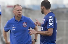 Durante o jogo treino contra o Red Bull esta tarde no CT Joaquim Grava, zona leste de So Paulo. O prximo jogo da equipe ser dia 19/01, contra a Portuguesa, no estdio do Caninde, jogo vlido pela primeira rodada do Campeonato Paulista 2014