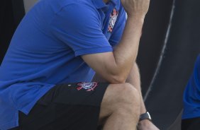 Durante o jogo treino contra o Red Bull esta tarde no CT Joaquim Grava, zona leste de São Paulo. O próximo jogo da equipe será dia 19/01, contra a Portuguesa, no estádio do Caninde, jogo válido pela primeira rodada do Campeonato Paulista 2014