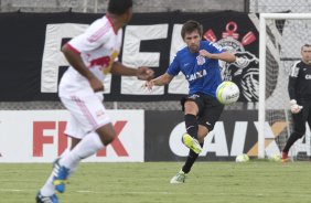 Durante o jogo treino contra o Red Bull esta tarde no CT Joaquim Grava, zona leste de So Paulo. O prximo jogo da equipe ser dia 19/01, contra a Portuguesa, no estdio do Caninde, jogo vlido pela primeira rodada do Campeonato Paulista 2014