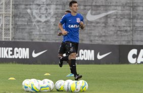 Durante o jogo treino contra o Red Bull esta tarde no CT Joaquim Grava, zona leste de So Paulo. O prximo jogo da equipe ser dia 19/01, contra a Portuguesa, no estdio do Caninde, jogo vlido pela primeira rodada do Campeonato Paulista 2014