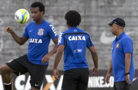 Durante o jogo treino contra o Red Bull esta tarde no CT Joaquim Grava, zona leste de So Paulo. O prximo jogo da equipe ser dia 19/01, contra a Portuguesa, no estdio do Caninde, jogo vlido pela primeira rodada do Campeonato Paulista 2014