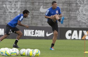 Durante o jogo treino contra o Red Bull esta tarde no CT Joaquim Grava, zona leste de São Paulo. O próximo jogo da equipe será dia 19/01, contra a Portuguesa, no estádio do Caninde, jogo válido pela primeira rodada do Campeonato Paulista 2014