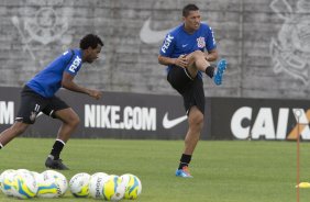 Durante o jogo treino contra o Red Bull esta tarde no CT Joaquim Grava, zona leste de So Paulo. O prximo jogo da equipe ser dia 19/01, contra a Portuguesa, no estdio do Caninde, jogo vlido pela primeira rodada do Campeonato Paulista 2014