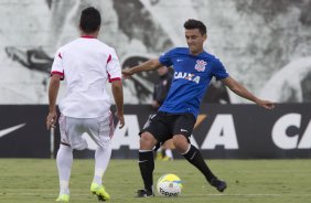 Durante o jogo treino contra o Red Bull esta tarde no CT Joaquim Grava, zona leste de So Paulo. O prximo jogo da equipe ser dia 19/01, contra a Portuguesa, no estdio do Caninde, jogo vlido pela primeira rodada do Campeonato Paulista 2014