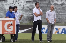 Durante o jogo treino contra o Red Bull esta tarde no CT Joaquim Grava, zona leste de So Paulo. O prximo jogo da equipe ser dia 19/01, contra a Portuguesa, no estdio do Caninde, jogo vlido pela primeira rodada do Campeonato Paulista 2014