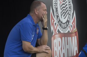 Durante o jogo treino contra o Red Bull esta tarde no CT Joaquim Grava, zona leste de So Paulo. O prximo jogo da equipe ser dia 19/01, contra a Portuguesa, no estdio do Caninde, jogo vlido pela primeira rodada do Campeonato Paulista 2014