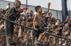 Durante a partida entre Portuguesa x Corinthians, realizada esta tarde no estádio do Caninde, válida pela 1ª rodada do Campeonato Paulista de 2014