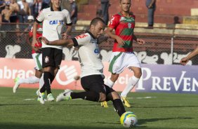 Durante a partida entre Portuguesa x Corinthians, realizada esta tarde no estádio do Caninde, válida pela 1ª rodada do Campeonato Paulista de 2014