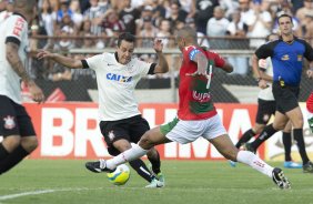 Durante a partida entre Portuguesa x Corinthians, realizada esta tarde no estádio do Caninde, válida pela 1ª rodada do Campeonato Paulista de 2014