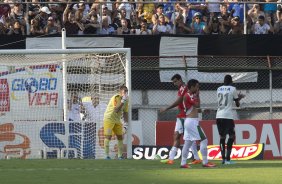 Durante a partida entre Portuguesa x Corinthians, realizada esta tarde no estádio do Caninde, válida pela 1ª rodada do Campeonato Paulista de 2014