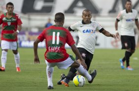 Durante a partida entre Portuguesa x Corinthians, realizada esta tarde no estádio do Caninde, válida pela 1ª rodada do Campeonato Paulista de 2014
