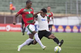 Durante a partida entre Portuguesa x Corinthians, realizada esta tarde no estádio do Caninde, válida pela 1ª rodada do Campeonato Paulista de 2014
