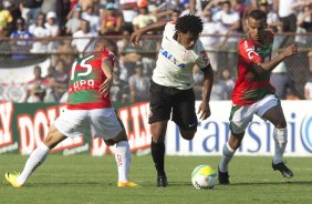 Durante a partida entre Portuguesa x Corinthians, realizada esta tarde no estádio do Caninde, válida pela 1ª rodada do Campeonato Paulista de 2014