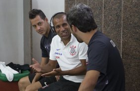 Nos vestirios antes da partida entre Portuguesa x Corinthians, realizada esta tarde no estdio do Caninde, vlida pela 1 rodada do Campeonato Paulista de 2014