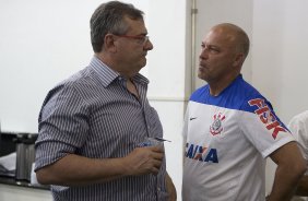 Nos vestirios antes da partida entre Portuguesa x Corinthians, realizada esta tarde no estdio do Caninde, vlida pela 1 rodada do Campeonato Paulista de 2014