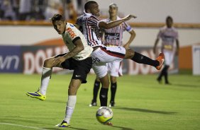 Durante a partida entre Corinthians x Paulista/Jundia, realizada esta noite no estdio Decio Vitta, em Americana, vlida pela 2 rodada do Campeonato Paulista de 2014