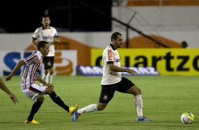 Durante a partida entre Corinthians x Paulista/Jundia, realizada esta noite no estdio Decio Vitta, em Americana, vlida pela 2 rodada do Campeonato Paulista de 2014