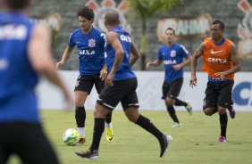 Durante o treino desta tarde no CT Joaquim Grava, zona leste de So Paulo. O prximo jogo da equipe ser amanh, sbado, dia 25/01, contra o So Bernardo, no estdio do Pacaembu, jogo vlido pela terceira rodada do Campeonato Paulista 2014