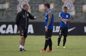 Durante o treino desta tarde no CT Joaquim Grava, zona leste de So Paulo. O prximo jogo da equipe ser amanh, sbado, dia 25/01, contra o So Bernardo, no estdio do Pacaembu, jogo vlido pela terceira rodada do Campeonato Paulista 2014