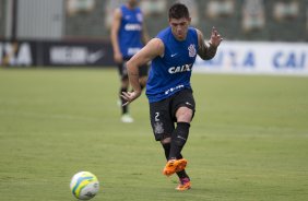 Durante o treino desta tarde no CT Joaquim Grava, zona leste de So Paulo. O prximo jogo da equipe ser amanh, sbado, dia 25/01, contra o So Bernardo, no estdio do Pacaembu, jogo vlido pela terceira rodada do Campeonato Paulista 2014