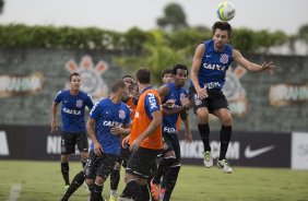 Durante o treino desta tarde no CT Joaquim Grava, zona leste de So Paulo. O prximo jogo da equipe ser amanh, sbado, dia 25/01, contra o So Bernardo, no estdio do Pacaembu, jogo vlido pela terceira rodada do Campeonato Paulista 2014