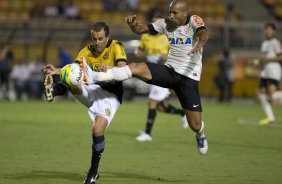 Durante a partida entre Corinthians x So Bernardo, realizada esta noite no estdio do Pacaembu, vlida pela 3 rodada do Campeonato Paulista de 2014